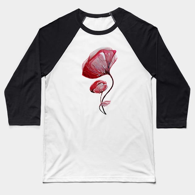 poppies Baseball T-Shirt by IvanJoh